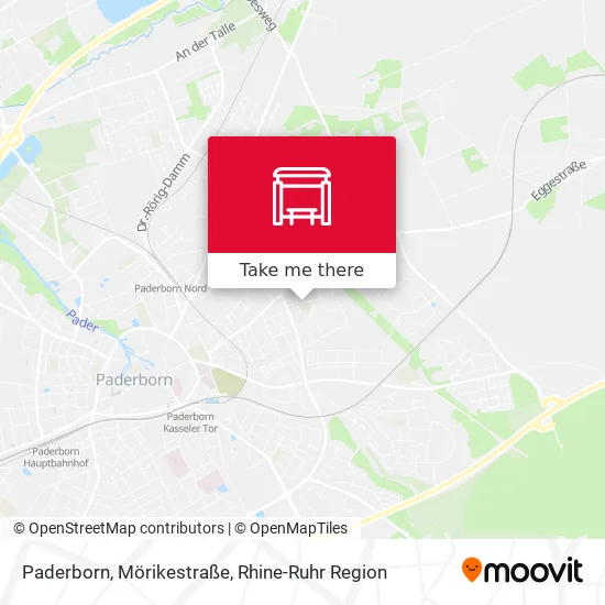 Карта Paderborn, Mörikestraße