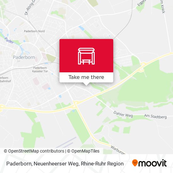 Paderborn, Neuenheerser Weg map