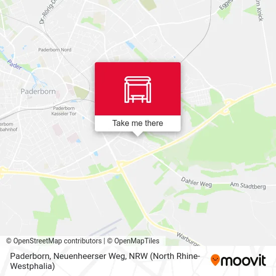 Paderborn, Neuenheerser Weg map