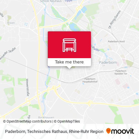 Paderborn, Technisches Rathaus map
