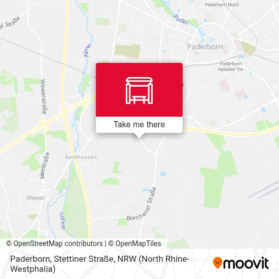 Paderborn, Stettiner Straße map