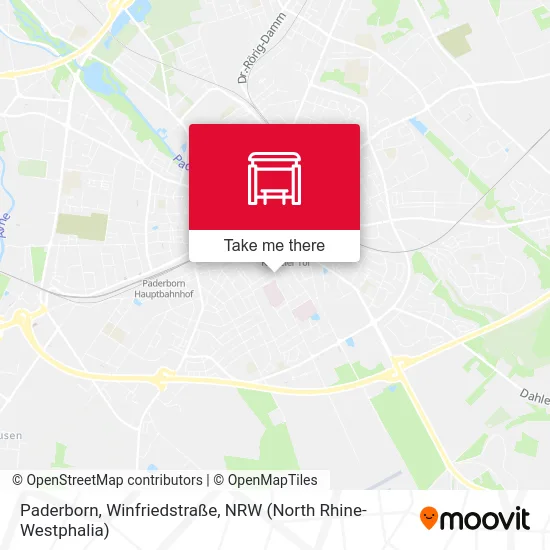 Paderborn, Winfriedstraße map