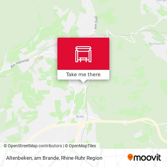 Altenbeken, am Brande map