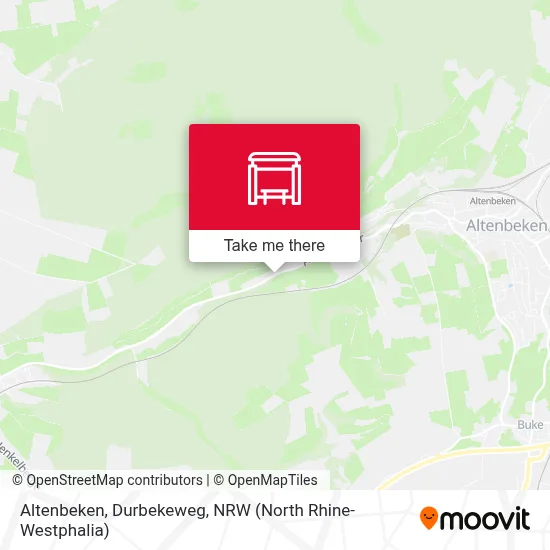 Altenbeken, Durbekeweg map