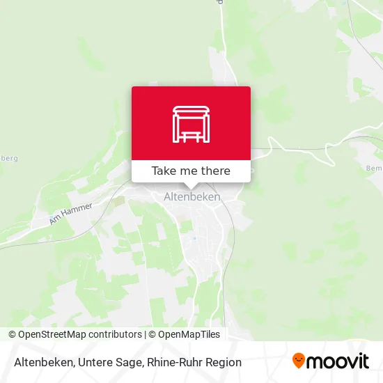 Карта Altenbeken, Untere Sage