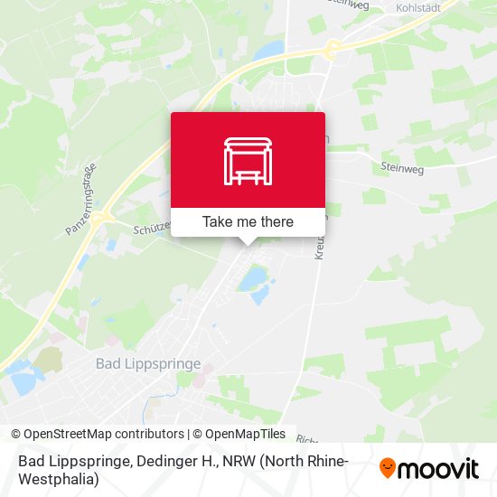 Карта Bad Lippspringe, Dedinger H.