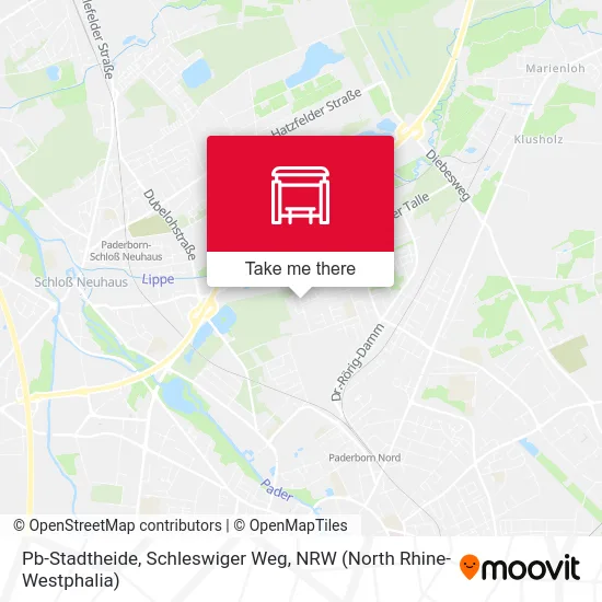 Pb-Stadtheide, Schleswiger Weg map