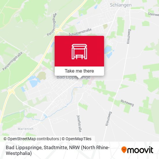 Карта Bad Lippspringe, Stadtmitte