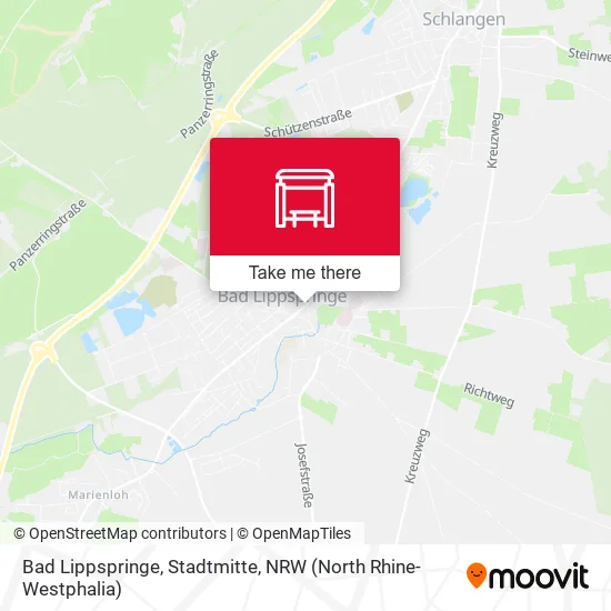 Карта Bad Lippspringe, Stadtmitte