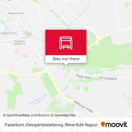 Paderborn, Kleingärtendahlerwg map