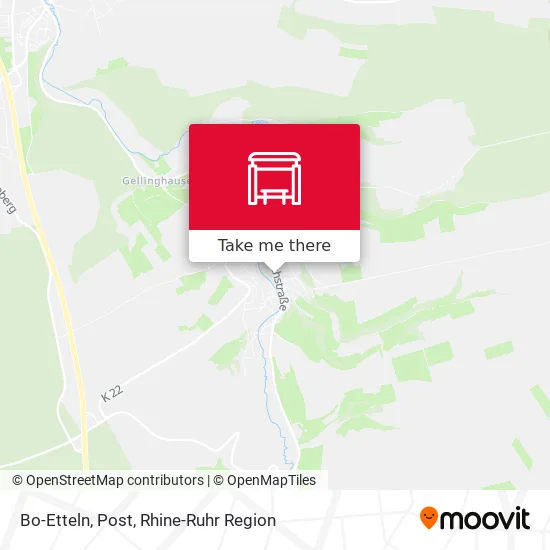 Карта Bo-Etteln, Post