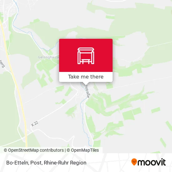 Карта Bo-Etteln, Post