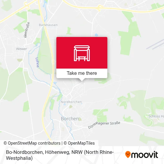 Bo-Nordborchen, Höhenweg map