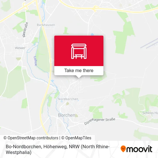 Bo-Nordborchen, Höhenweg map