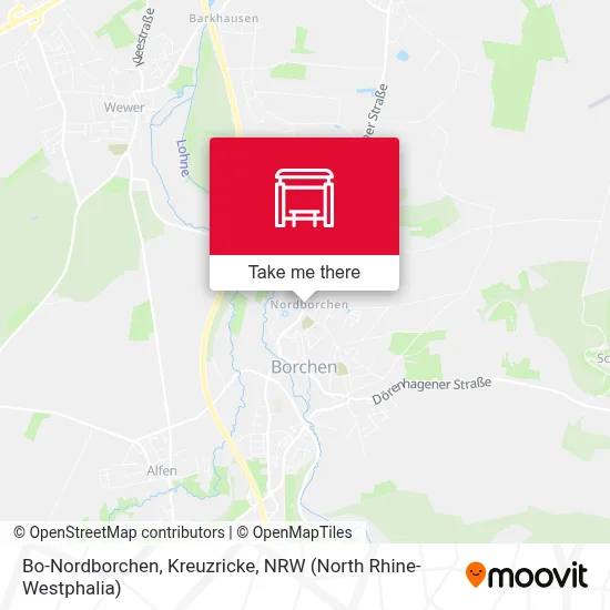 Bo-Nordborchen, Kreuzricke map