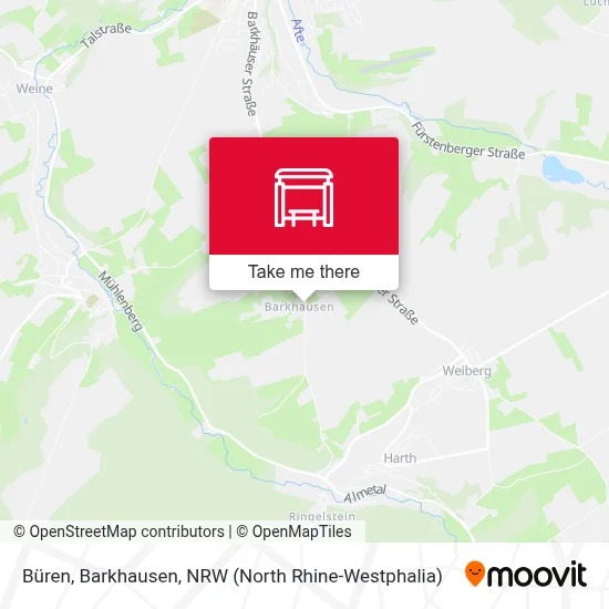 Büren, Barkhausen map