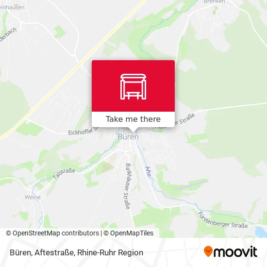 Карта Büren, Aftestraße