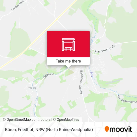 Büren, Friedhof map