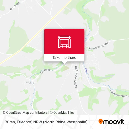 Büren, Friedhof map