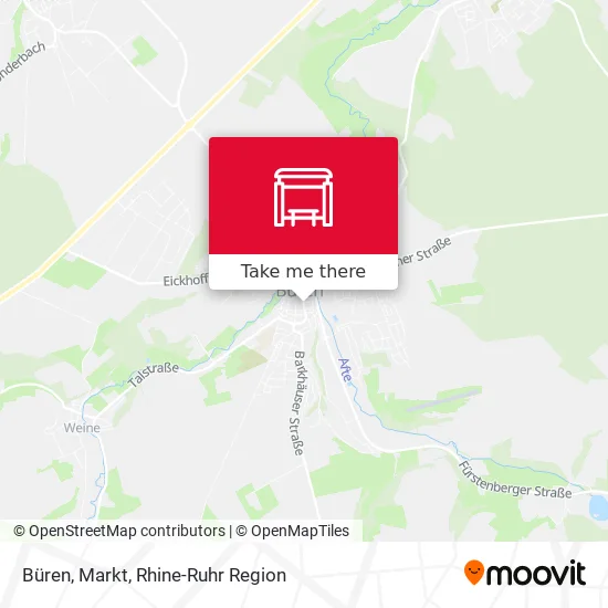 Карта Büren, Markt