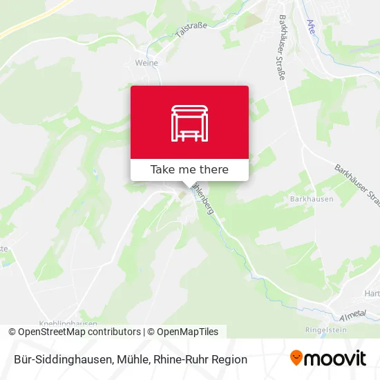 Карта Bür-Siddinghausen, Mühle