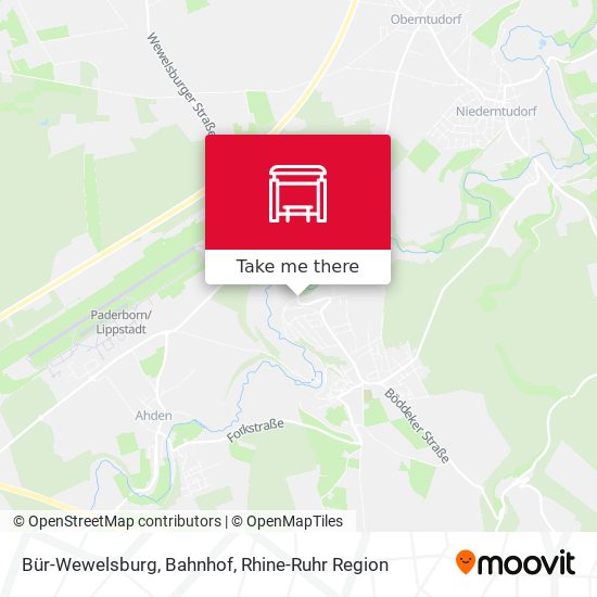 Bür-Wewelsburg, Bahnhof map