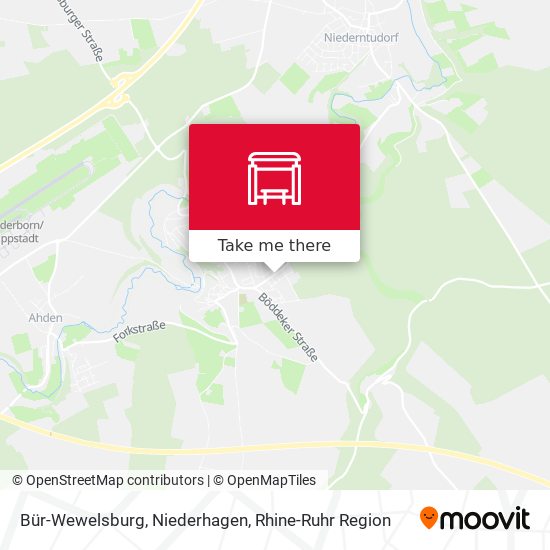 Bür-Wewelsburg, Niederhagen map