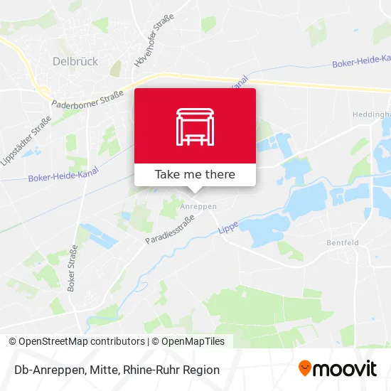 Карта Db-Anreppen, Mitte