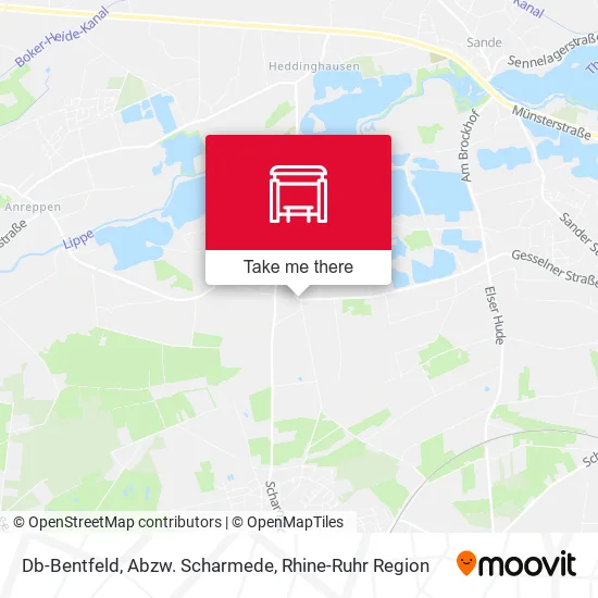 Карта Db-Bentfeld, Abzw. Scharmede