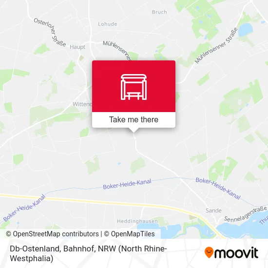 Db-Ostenland, Bahnhof map