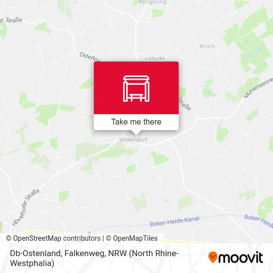 Db-Ostenland, Falkenweg map