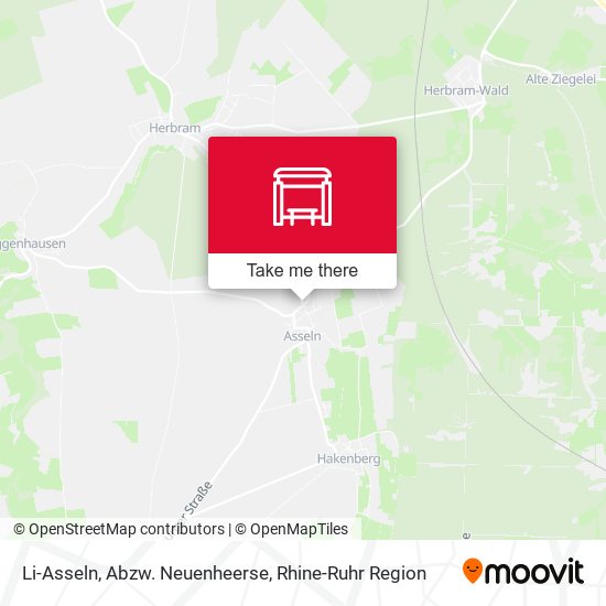 Li-Asseln, Abzw. Neuenheerse map