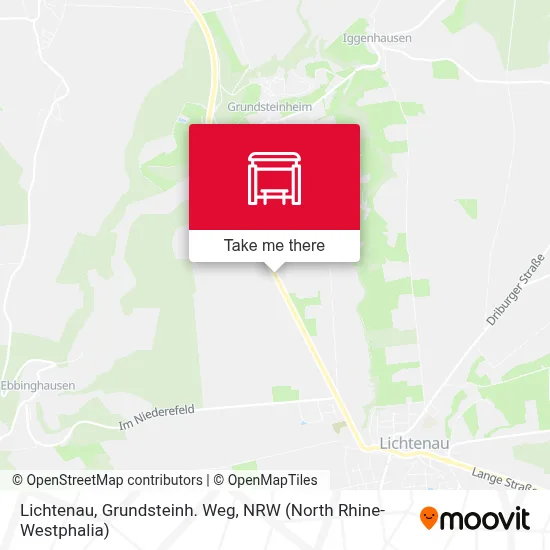 Lichtenau, Grundsteinh. Weg map
