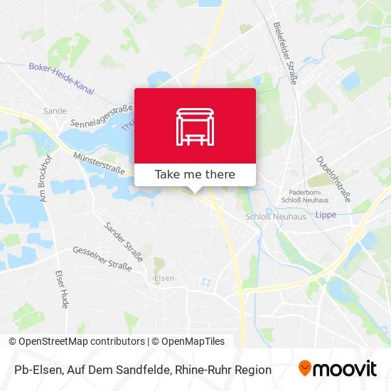 Карта Pb-Elsen, Auf Dem Sandfelde