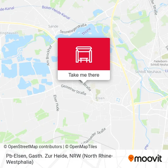 Pb-Elsen, Gasth. Zur Heide map