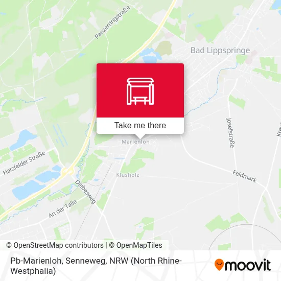 Pb-Marienloh, Senneweg map