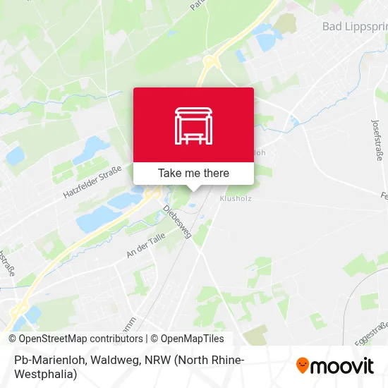 Pb-Marienloh, Waldweg map