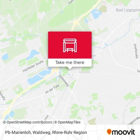 Карта Pb-Marienloh, Waldweg