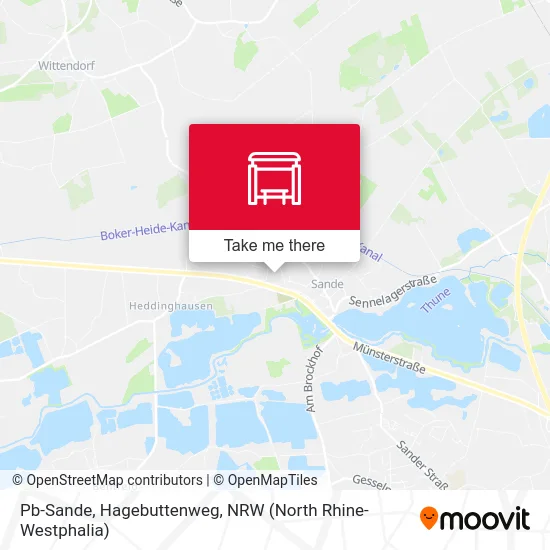 Pb-Sande, Hagebuttenweg map