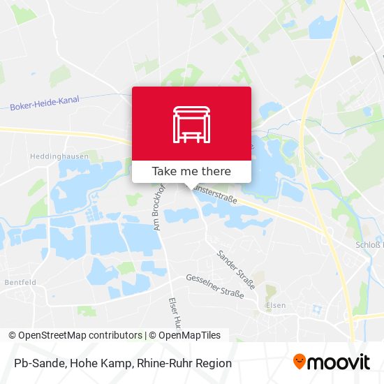Pb-Sande, Hohe Kamp map