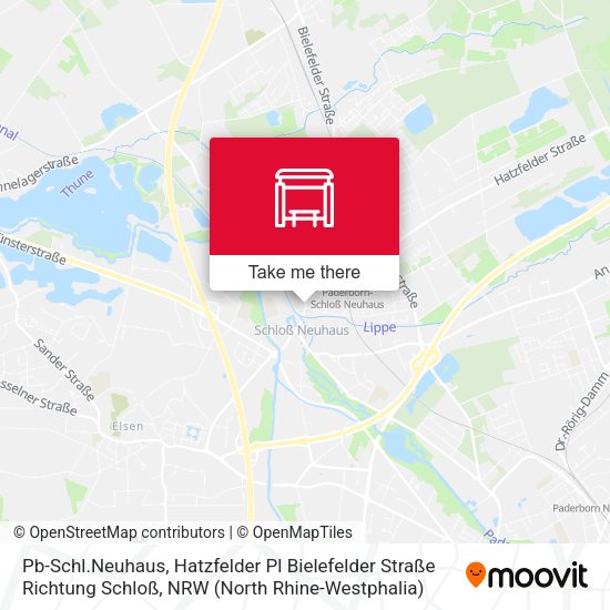 Pb-Schl.Neuhaus, Hatzfelder Pl Bielefelder Straße Richtung Schloß map