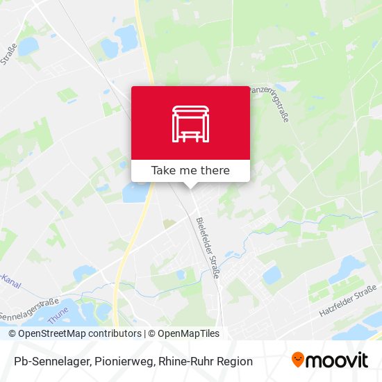 Pb-Sennelager, Pionierweg map