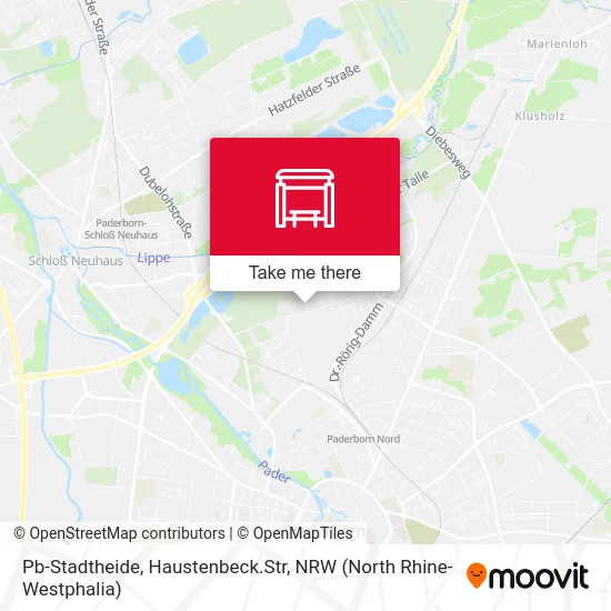 Карта Pb-Stadtheide, Haustenbeck.Str