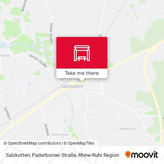 Salzkotten, Paderborner Straße map
