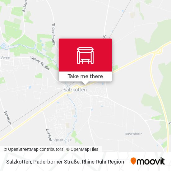 Salzkotten, Paderborner Straße map