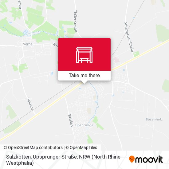 Salzkotten, Upsprunger Straße map