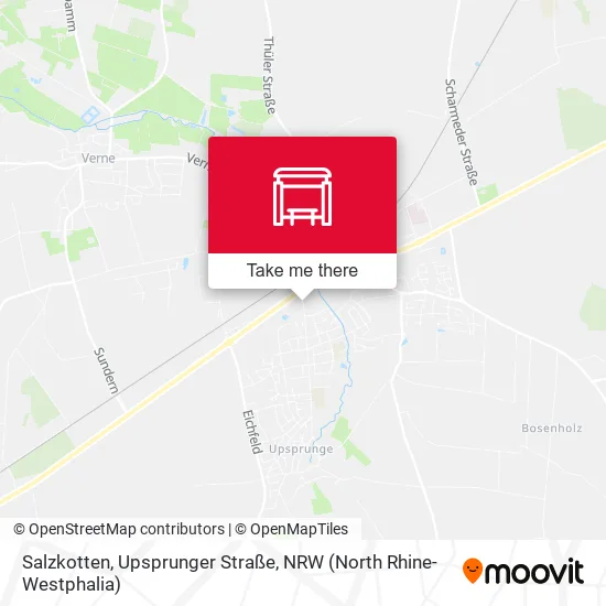 Карта Salzkotten, Upsprunger Straße