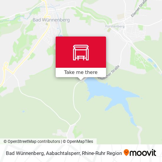 Bad Wünnenberg, Aabachtalsperr map