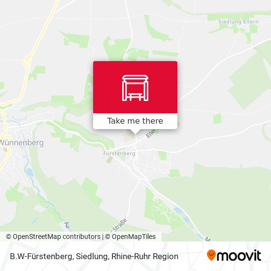 B.W-Fürstenberg, Siedlung map
