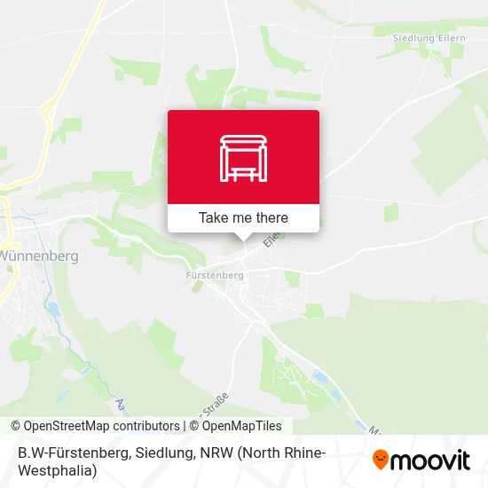 B.W-Fürstenberg, Siedlung map